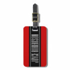Personalized Cherry red travel luggage tag