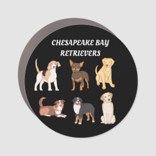 Personalized Chesapeake Bay Cute Retrievers Car Magnet
