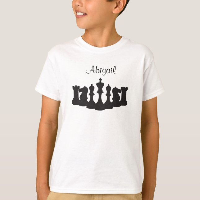 Personalized Chess T-Shirt for Kids (Front)