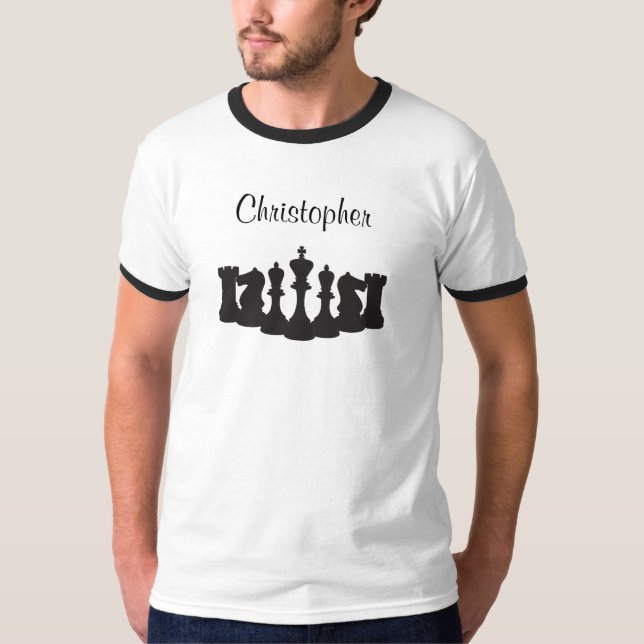 Personalized Chess T-Shirt for Men (Front)
