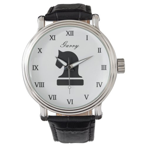 Personalized chess watch gift for adults and kids