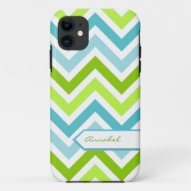 Personalized Chevron iPhone 5S Case (Back)