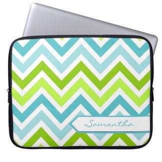 Personalized Chevron Laptop Bag