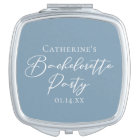 Personalized Chic Dusty Blue Bachelorette Party