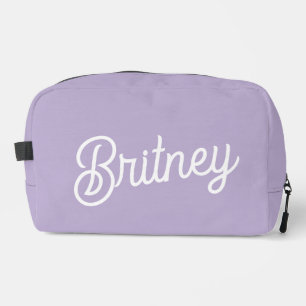 Personalized Chic Lavender Purple Monogram Name Dopp Kit