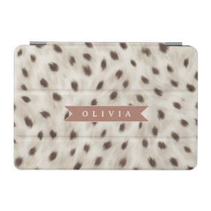 Personalized Chic Neutral Leopard Animal Print iPad Mini Cover