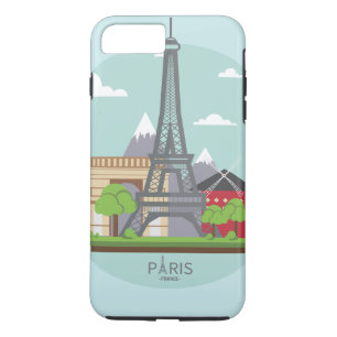 Personalized Chic Paris Eiffel Tower Case-Mate iPh iPhone 8 Plus/7 Plus Case