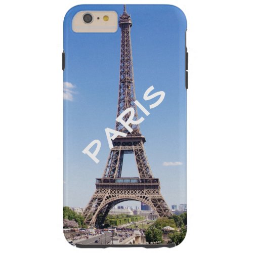 Personalized Chic Paris Eiffel Tower Tough iPhone 6 Plus Case