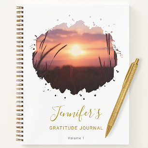 Personalized Chic Splash Photo Gratitude Journal