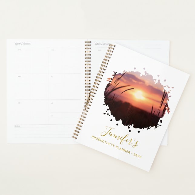 Personalized Chic Splash Photo Planner (Display)
