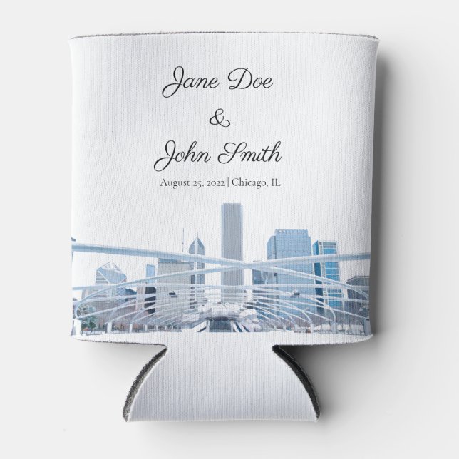 Personalized Chicago Can Cooler (Front)