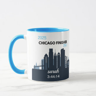 Personalized Chicago Marathon Gift For Marathoner Mug