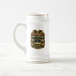 Personalized Chicago Police Officer Beer Stein