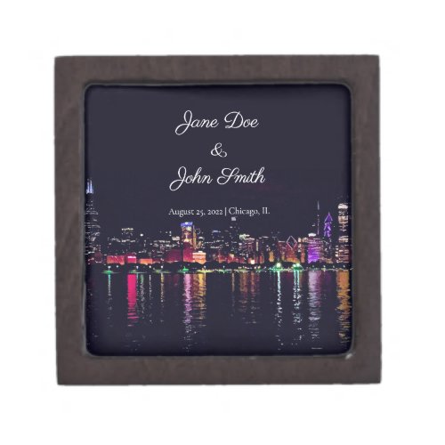 Personalized Chicago Skyline Gift Box