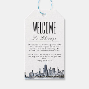 Personalized Chicago Welcome Gift Tag