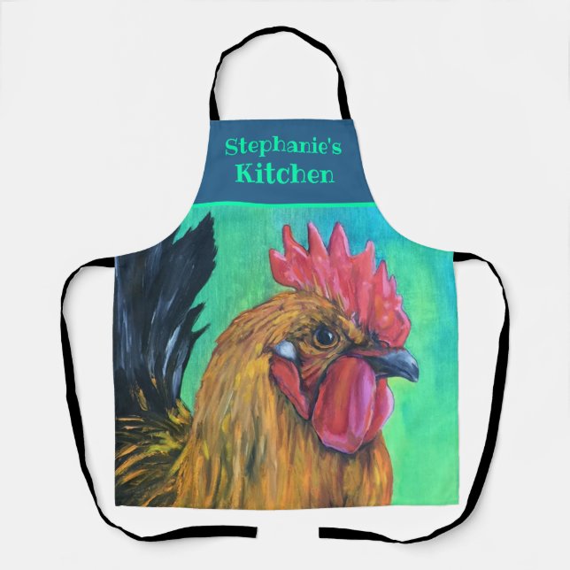 Personalized Chicken Farm  Apron (Front)