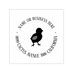 Personalized Chicken Farm Return Address Stamp