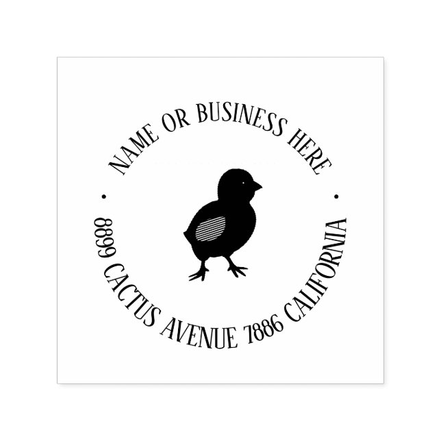 Personalized Chicken Farm Return Address Stamp  (Design)