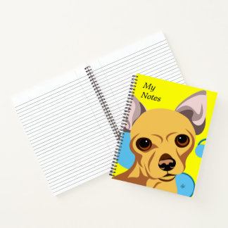 Personalized Chihuahua Art Notebooks