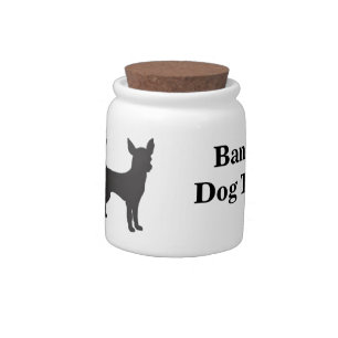 Personalized Chihuahua Dog Treat Jar