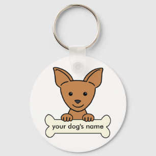 Personalized Chihuahua Keychain