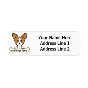 Personalized Chihuahua Label