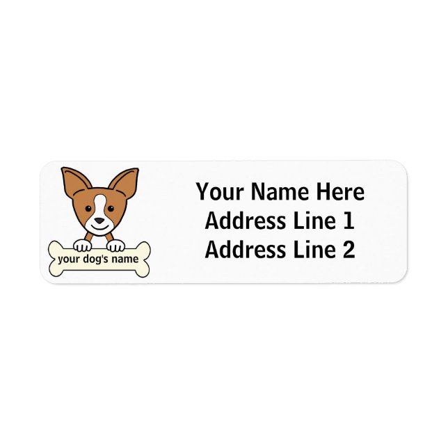 Personalized Chihuahua Label (Front)
