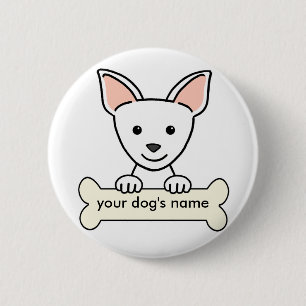 Personalized Chihuahua Pinback Button