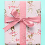 Personalized Child Ballet Ballerina Pink Pretty Wrapping Paper