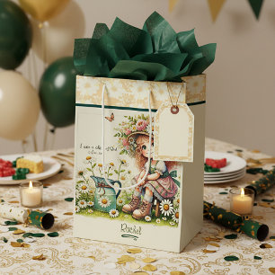 Personalized Child of God daisy girl Medium Gift Bag