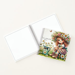 Personalized Child of God daisy girl Notebook