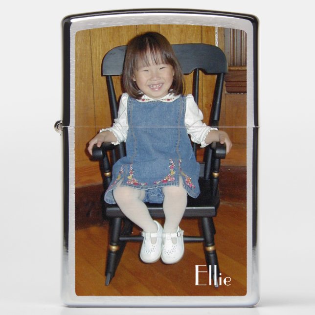 Personalized Child or Family Photo  Zippo Lighter (Front)
