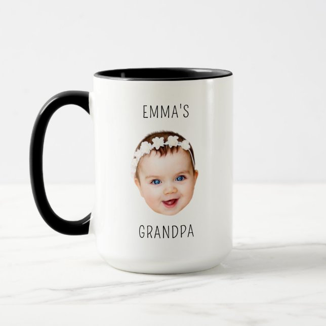 Personalized Child Photo Baby Face Custom Gift Mug (Left)