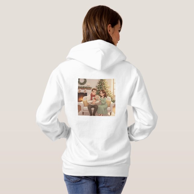 Personalized Child’s First Christmas Hoodie (Back Full)