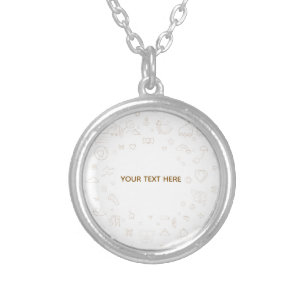 Personalized Child Tee Gift Silver Plated Necklace