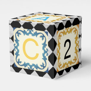 Personalized Children's Block Party Favor Box