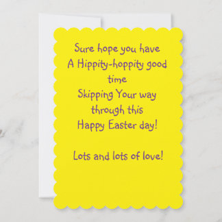 PERSONALIZED CHILDREN'S EASTER GREETING CARD 