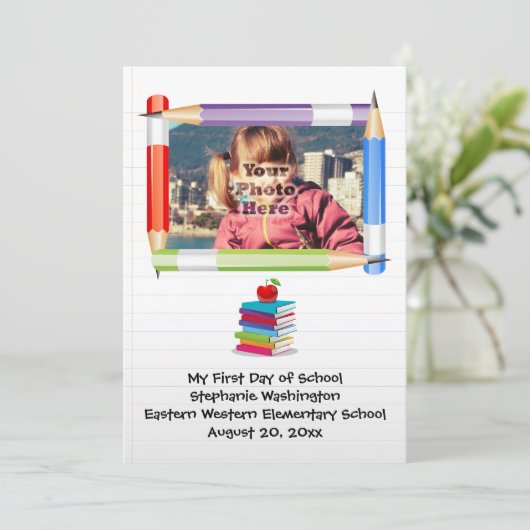 Personalized Children's Kids School Photo (Standing Front)
