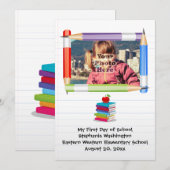Personalized Children's Kids School Photo (Front/Back)