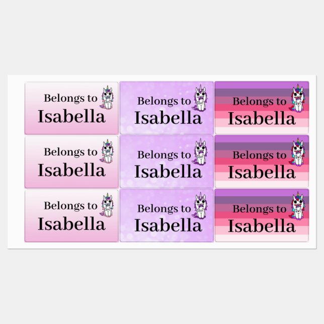 Personalized Children's Labels (Sheet)