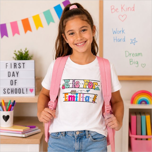 Personalized children's shirt for back to school (Creator Uploaded)