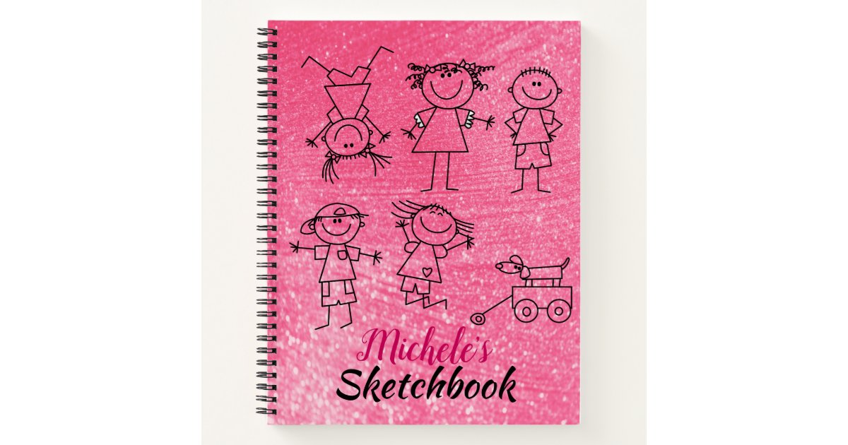 Sketchbook for kids notebook, Zazzle
