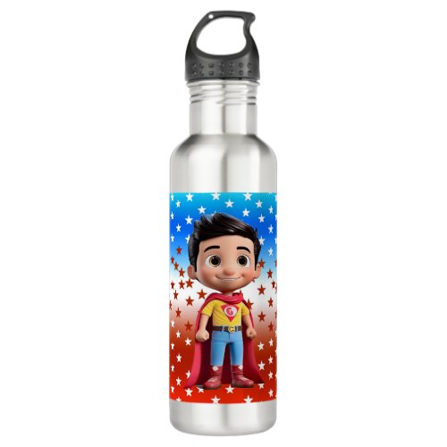 Personalized Childrens Water Bottle Superhero