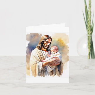 Personalized Child's Baptism Greeting Card