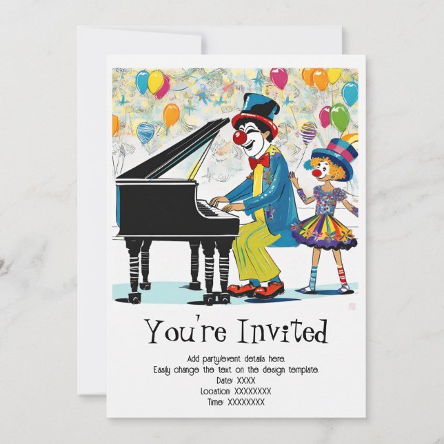Personalized Child's Birthday Party Invitation (Front)