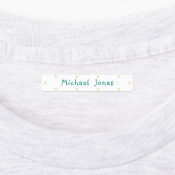 Personalized Childs Clothing Name Tags Iron-on Kids' Labels by iCoolCreate at Zazzle