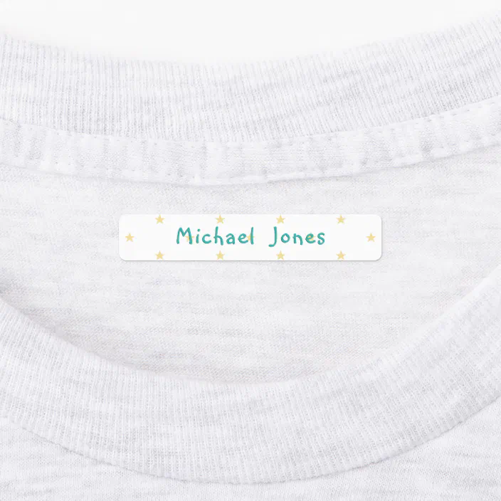Personalized Childs Clothing Name Tags Iron-On Kids' Labels | Zazzle