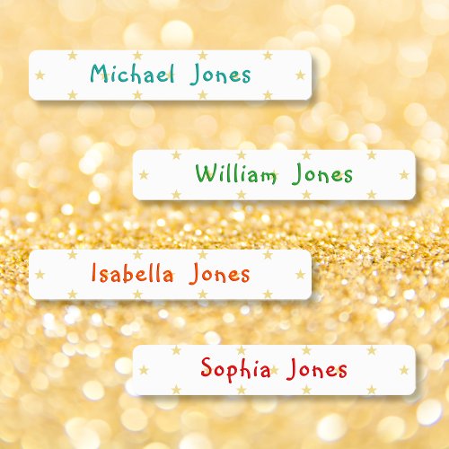 Personalized Childs Clothing Name Tags Iron_On Kids Labels