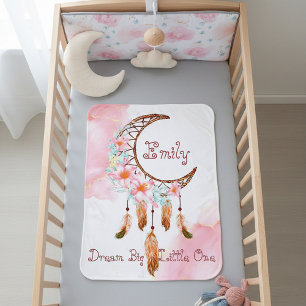 Personalized child's dreamcatcher  baby blanket