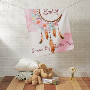 Personalized child's dreamcatcher  baby blanket